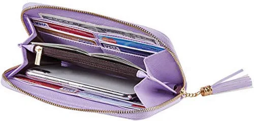 Vista 4 de Travelambo Cartera con fleco para mujer con correa de muñeca