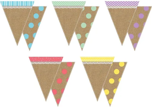 Vista 2 de Teacher Created Resources Banderines Shabby Chic (77170)