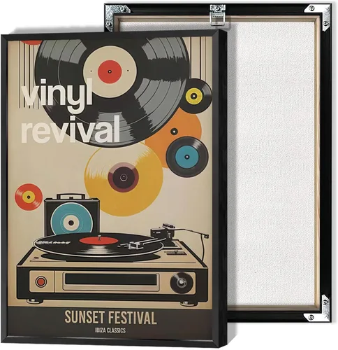 Vista 10 de Discos de vinilo vintage, arte de pared, póster de música retro japonesa Ukiyo-E asiática, impresiones de imágenes musicales estéticas, pintura