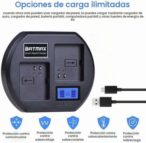Vista 4 de Batmax Reemplazo de estación de cargador de batería dual LCD para cargador de batería recargable Arlo Pro & Pro 2 & Go