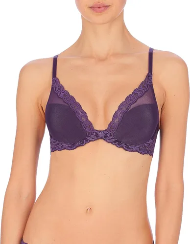Vista 33 de Natori - Sujetador de encaje para mujer con inmersión, diseño de plumas Cafe