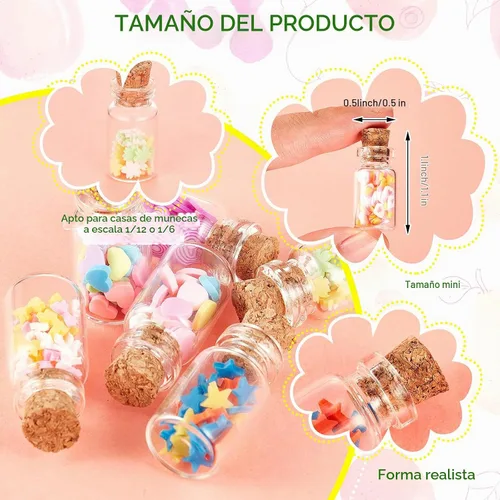 Vista 2 de Sumind Lindo frasco de comida en miniatura para el hogar, botella de resina Caramelo