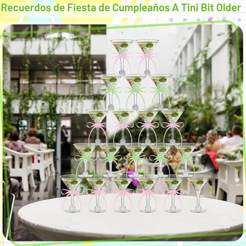 Vista 4 de Rtteri 36 Piezas Decoración de Fiesta de Cumpleaños a Tini Bit Older Vasos de Plástico de 5 oz Suministros de Fiesta a Tini Bit Older con Cinta