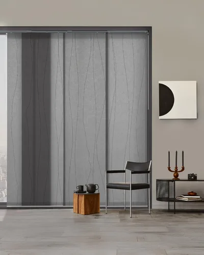 Vista 10 de GoDear Design - Panel de filtro de luz para persianas, color blanco, 45.8-86 x 96 pulgadas, Catch Me Persianas de panel de filtrado de luz blanca