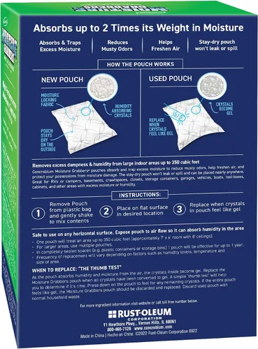 Vista 2 de Concrobium 7453276 Moisture Grabbers Bolsa Absorbente de Humedad, 27.6 oz