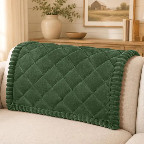 Vista 46 de Smiry Couch Cover for Dogs, Non Slip Washable Pet Sofa Protector for Large Dogs, Cats, Fuzzy Plush Sofa Covers Backrest & Armrest, Against Fur, Dirt