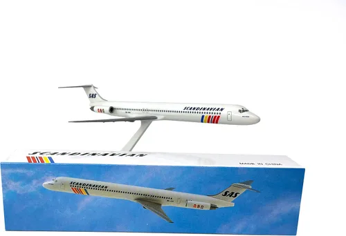 Vista 3 de SAS Scandinavian Mcdonnell Douglas MD-80 Escala 1:200 - Modelo de avión de plástico Snap-Fit - Réplica coleccionable de SAS Scandinavian Aircraft