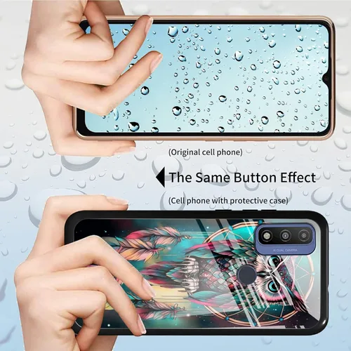 Vista 398 de Funda para Motorola Moto G Stylus 5G 2021 de vidrio templado, funda negra con diseño de mujer negra africana para mujeres y hombres, antiarañazos, a