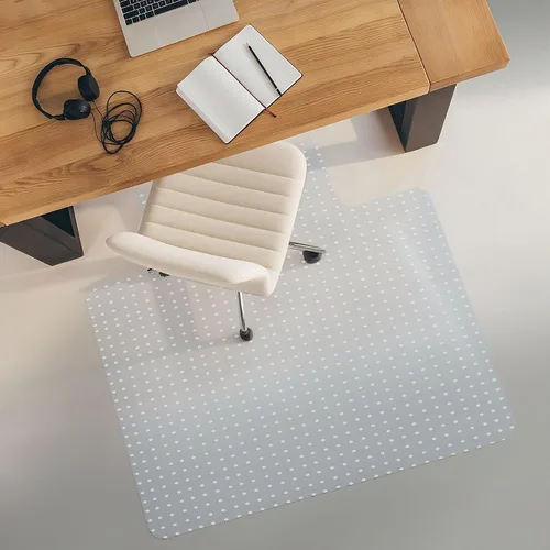 Vista 9 de Super Deal Tapete mejorado para silla de oficina de 46 x 60 pulgadas para suelo de alfombra, protector de suelo alfombrado antideslizante debajo
