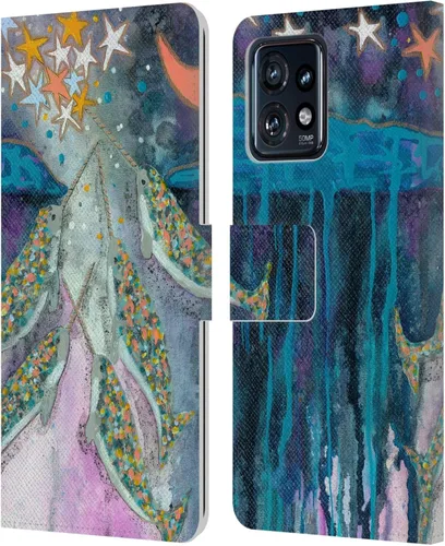 Vista 19 de Head Case Designs Officially Licensed Wyanne Quiet Creative Animals 2 Leather Book Wallet Case Cover Compatible with Motorola Moto Edge 40 Pro