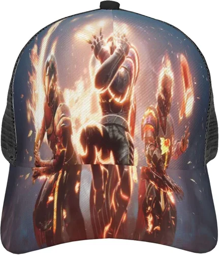 Vista 3 de Moda Unisex De_Sti-ny 2 Hu-n_TER Gorra de béisbol deportiva de algodón ajustable divertida