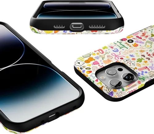 Vista 3 de Casely Funda para iPhone 16 Pro Max Todas las cosas divertidas Diversión en días laborables Compatible con MagSafe Diseño de funda