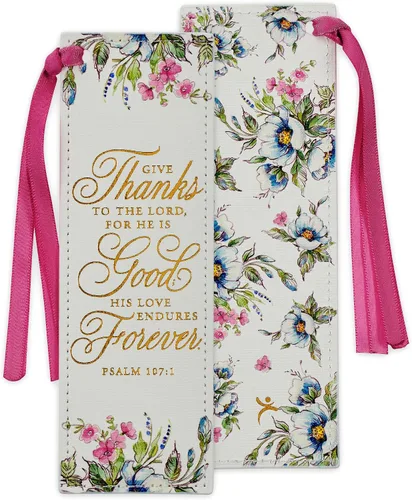 Vista 43 de Christian Art Gifts - Marcapáginas premium de piel sintética vegana con escritura bíblica para mujeres: Cuando ella habla - Proverbios 31:26, Marrón