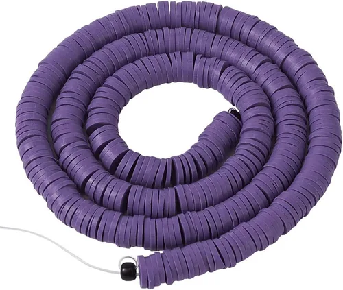Vista 11 de Cheriswelry Kit de fabricación de pulseras de bricolaje con 7280 piezas de 30 colores de 0.236 in de disco plano redondo de arcilla polimérica