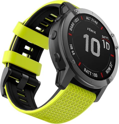 Vista 12 de OVERSTEP Correas de ajuste rápido de 0.866 in para Garmin Fenix 5/Fenix 6/Fenix 7, correa de repuesto de silicona suave compatible con Garmin