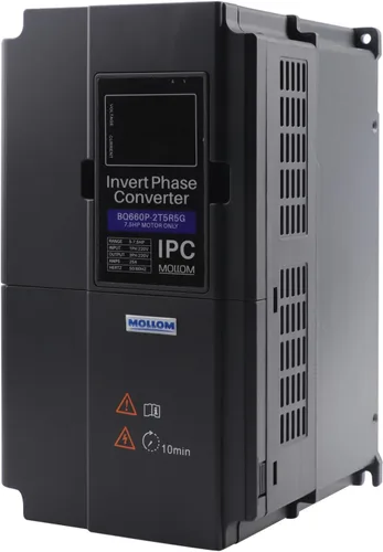 Vista 12 de Mollom 0.75KW 220V Convertidor de fase inversa monofásico a trifásico-1HP 3.8A entrada/salida IPC para motor 3PH
