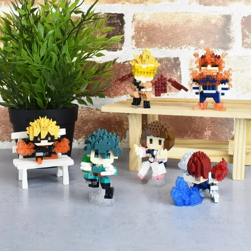 Vista 5 de nanoblock - My Hero Academia - Hawks, kit de construcción de la serie de colección de personajes