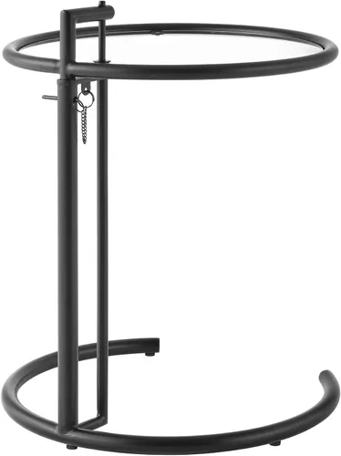 Vista 7 de Modway EEI-125-BLK Eileen Mesa auxiliar de metal gris, color negro