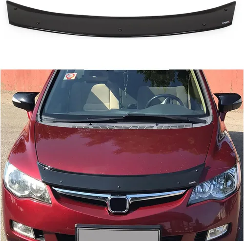 Vista 23 de BMY Deflector de capó para Audi A3 Sedan 2015-2020, protector de insectos