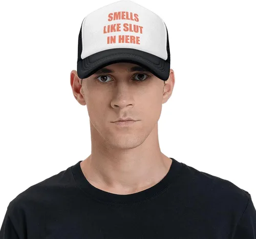Vista 8 de Smells Like Slut in HERE - Gorra de béisbol divertida ajustable para camionero, sombrero deportivo, para hombres y mujeres, regalo divertido