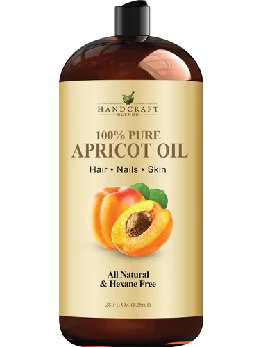 Vista 8 de Handcraft Blends Aceite de Hueso de Albaricoque - Prensado en Frío 8 Fl Oz - 100% Puro y Natural - Aceite Portador de Grado Premium para Piel