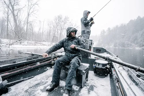 Vista 6 de Whitewater Great Lakes - Baberos de pesca impermeables y resistentes al viento con nailon Ripstop
