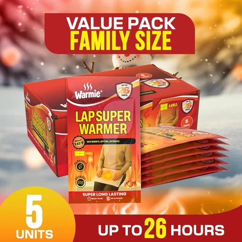 Vista 2 de Warmie Super Warmer for Lap & Body Air‑Activated, Long‑Lasting Wider Size for Maximum Coverage All‑Natural, Odorless, Steady Heating for Cold