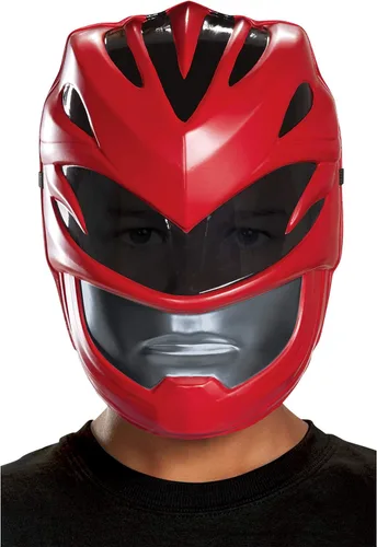 Vista 2 de Máscara Power Ranger roja para niño