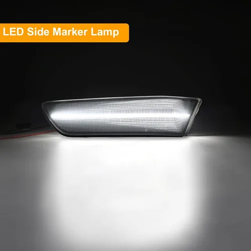 Vista 2 de Luces de posición laterales LED compatibles con G35 2D Coupé 2003-2007 / para Skyline V35 Coupe 2002-2007, lámparas de marcadores laterales de Luces