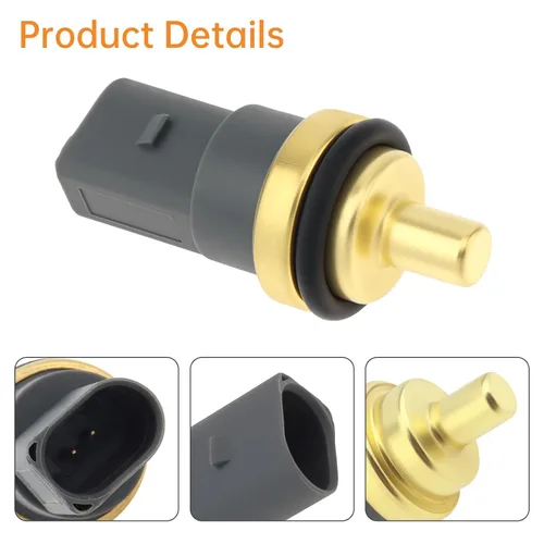 Vista 7 de Sensor de temperatura del refrigerante del motor con junta tórica – Sustituye directamente 06A919501 / 1459209 / 6M2110884AA – Compatible con Audi