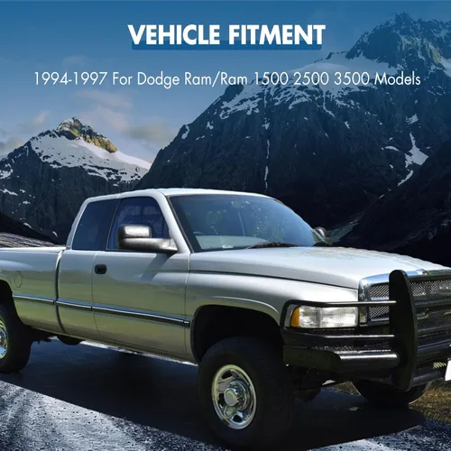 Vista 7 de Espejos de remolque para 1994-1997 para Dodge para Ram 1500 para Ram 2500 para Ram 3500 Modelos, espejos de remolque con espejos laterales