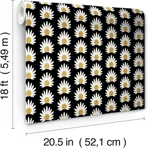 Vista 7 de Scalamandre Papel tapiz autoadhesivo de flor negra