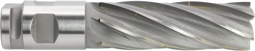 Vista 6 de Fresa de extremo soldada de carburo CME, nariz cuadrada, 1 1/2" diámetro del molino, 2" longitud de corte, 5 5/8" longitud total, 4 flautas, corte