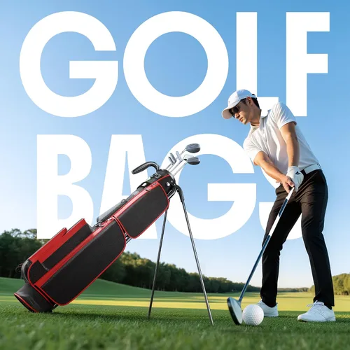 Vista 7 de Golf Lightweight Stand Bag, Par 3 Sunday Small Golf Bag with 2 Way Dividers Rain Hood Cooler Pocket Shoulder Strap and Multiple Storage Pockets for