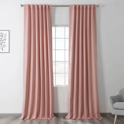 Vista 18 de HPD Half Price Drapes BOCH-171113-84, cortinas sólidas para oscurecer habitación (1 panel), 50 x 84 pulgadas, color beige alabastro