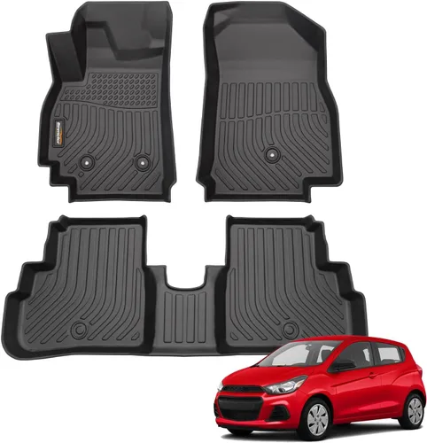 Vista 73 de Alfombrillas para todo tipo de clima y forro de carga para Volkswagen Atlas 2018-2026 (asientos de 6 pasajeros), juego completo de 3 filas
