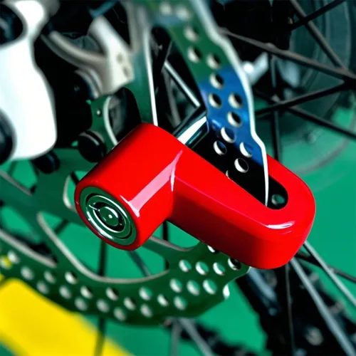 Vista 3 de Bloqueo de bicicleta Bloqueo de freno de disco de bloqueo de cadena adecuado para bicicletas y motocicletas
