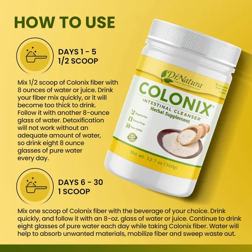 Vista 2 de Dr. Natura colonix Limpiador intestinal completamente natural, 360 g