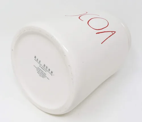 Vista 2 de Rae Dunn Por Magenta CACAO Cerámica LL Canister Con Letras Rojas