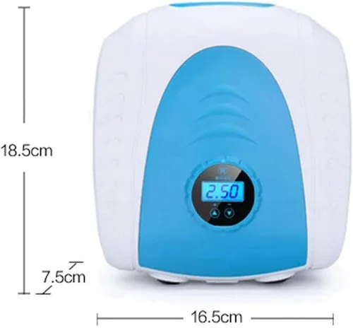 Vista 8 de Compresor de aire portátil Mini inflador bomba eléctrica, pantalla digital LED de 12 V, mini compresor de aire inteligente multifuncional