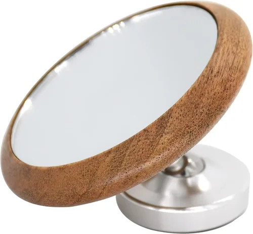 Vista 6 de Espejo reflectante de observación de caudal con lente espresso espejo de madera, ángulo ajustable, observar el caudal de café, magnético