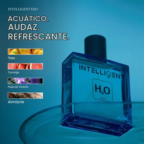 Vista 2 de H2O Eau de Parfum, Colonia para hombre, 3.4 fl oz - Acuático, cítrico, refrescante