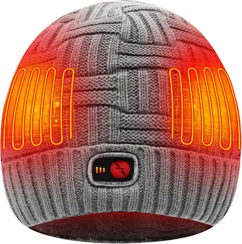 Vista 11 de Svpro Gorro con calefacción a batería - Gorro de invierno cálido recargable