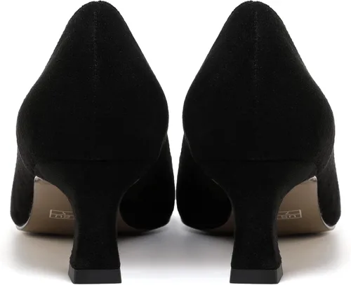 Vista 5 de SHOWFOREST Vestido de citas sin cordones para mujer, zapatos de tacón bajo mate con punta puntiaguda, zapatos de tacón bajo de 2 pulgadas