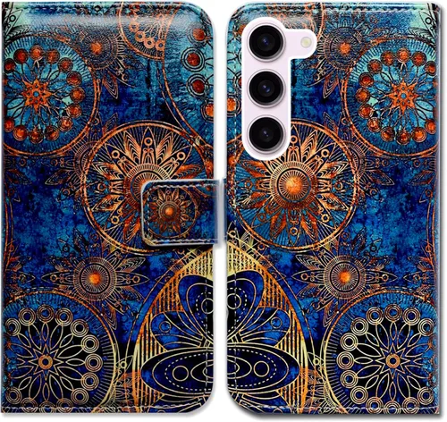 Vista 15 de Bcov Funda para Galaxy S23 Fe, funda de piel con tapa y función atril para Samsung Galaxy S23 FE