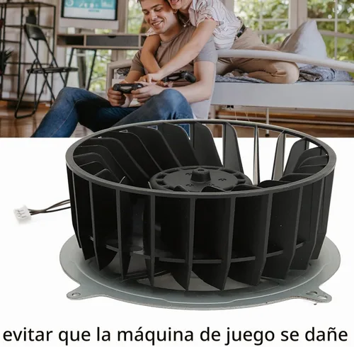 Vista 5 de Ventilador de refrigeración interno de repuesto universal 23 aspas para PS5, KSB1212HGG4E 12V 2.15A, fácil de instalar y usar.