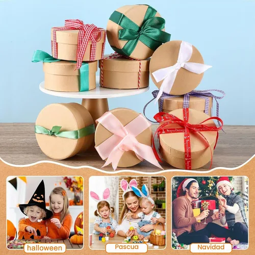 Vista 7 de Geyee 24 cajas de papel de 3.9 pulgadas con tapas, caja de regalo pequeña