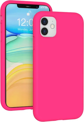 Vista 146 de Funda de silicona líquida compatible con iPhone 12 Pro Max 6.7 pulgadas, funda de gel de protección completa con forro de microfibra, funda