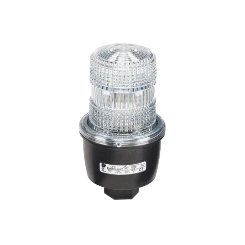 Vista 6 de Federal Signal LP3E-120C Streamline - Luz estroboscópica de bajo perfil, 120 VAC, base atornillada Edison A-19, transparente