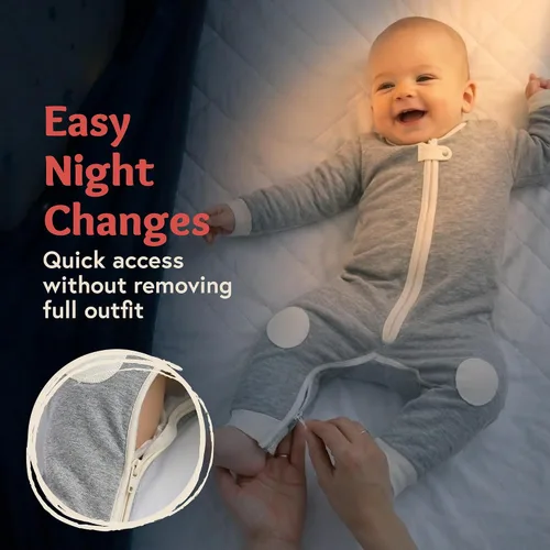 Vista 3 de baby deedee Sleepsie Velour - Cotton Long Sleeves Pajama Atrapa sueños